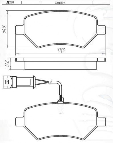 Колодки торм TOYOTA COROLLA E120/VORTEX TINGO пер МАРКОН GDB3288=282212