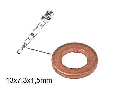 Кольцо уплотнит форсунки VAG 1.6-2.0 BOSCH
