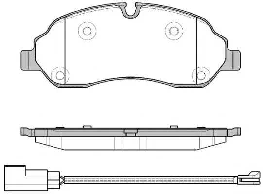 Колодки торм FORD TRANSIT 14- пер REMSA (спарка)