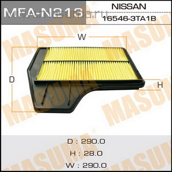 Фильтр возд NISSAN TEANA 14- MASUMA