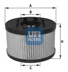 Фильтр масл OPEL UFI HU713/1x (корпус PURFLUX)