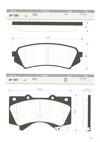 Колодки торм TOYOTA LC200 пер SANGSIN GDB3524=D2278M