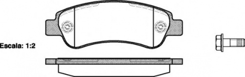 Колодки торм FIAT DUCATO 06- зад диск RH GDB1682 (+PFK413)