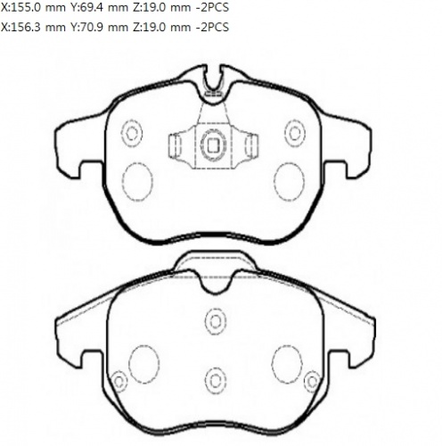 Колодки торм OPEL VECTRA C пер HSB GDB1686