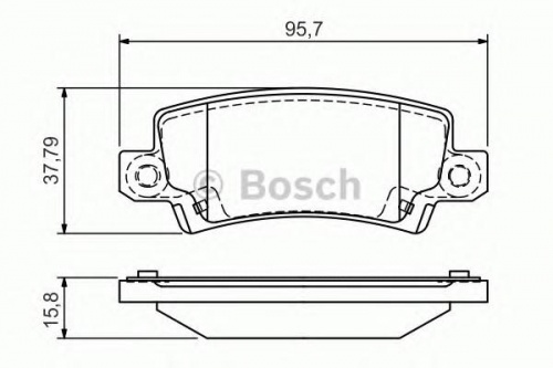 Колодки торм TOYOTA COROLLA зад HSB GDB3289