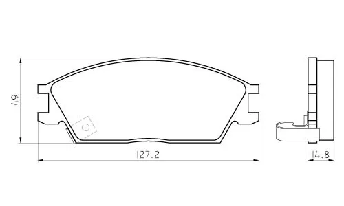 Колодки торм HYUNDAI ACCENT/GETZ пер МАРКОН GDB3331
