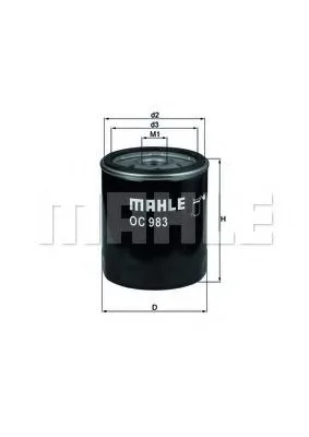 Фильтр масл FIAT MAHLE W714/4