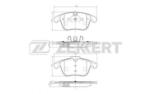 Колодки торм FORD MONDEO IV/GALAXY 08- пер ZEKKERT GDB1683=GDB1960