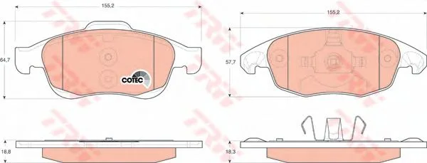 Колодки торм PEUGEOT/CITROEN пер FENOX GDB1690=2124800