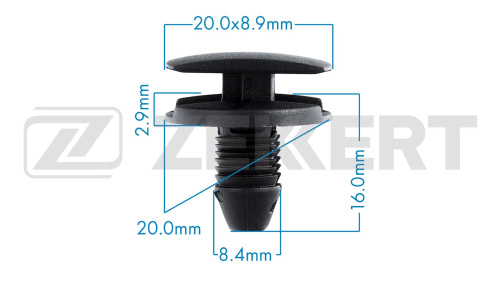 Пистон CITROEN/PEUGEOT ZEKKERT (8.4mm/локеров)