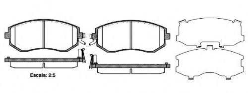 Колодки торм SUBARU пер HSB GDB3519