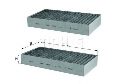 Фильтр салона MB W164/W251 MAHLE CUK2646-2=CU2646-2 (угольн)