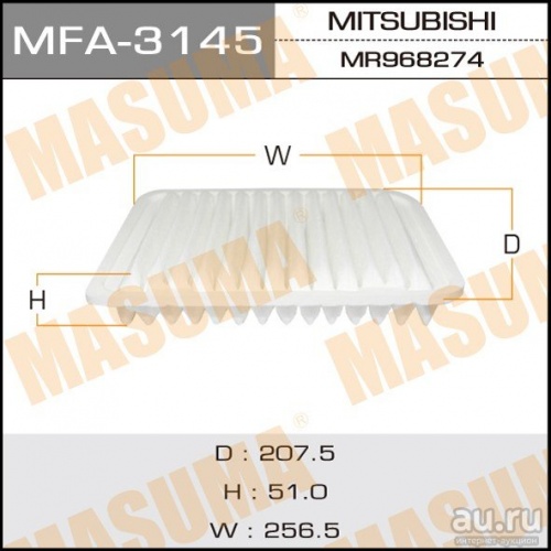 Фильтр возд MITSUBISHI LANCER X 1.6/OUTLANDER III/ASX MASUMA C25654