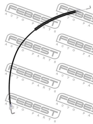 Трос замка двери FIAT DUCATO 02-06 (+RUS) FEBEST