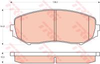 Колодки торм SUZUKI GRAND VITARA 05- пер RH GDB3443