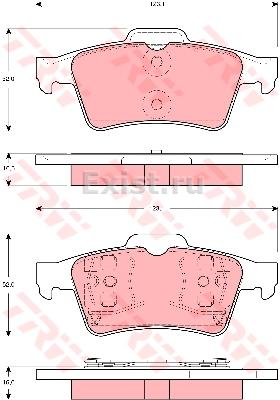 Колодки торм NISSAN P12/VECTRA C зад диск REMSA GDB1469