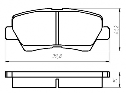 Колодки торм HYUNDAI SOLARIS зад МАРКОН GDB3494