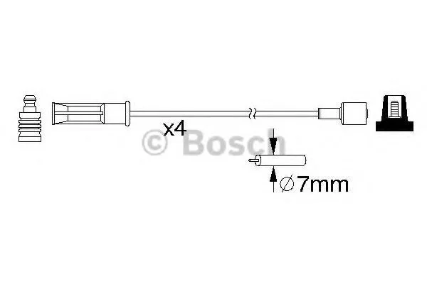 Провода в/в RENAULT 1.4-1.6 8v BOSCH 600/412