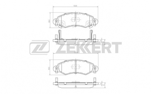 Колодки торм OPEL AGILA A пер ZEKKERT GDB1420