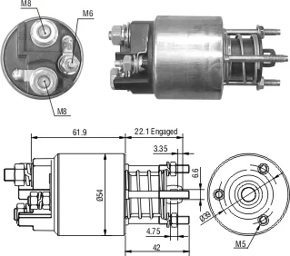 Реле втягивающее NISSAN P11 1.6-2.0 CARGO