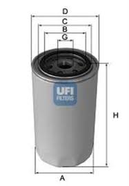 Фильтр масл VW T4 1.9 95> UFI W830/1=W830/2=OC262