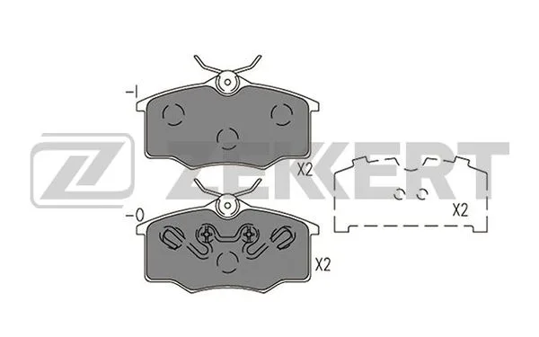 Колодки торм VW POINTER пер ZEKKERT GDB1759