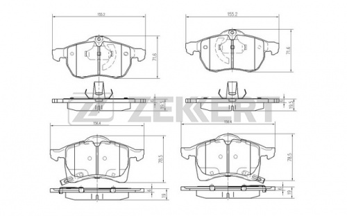 Колодки торм OPEL ASTRA H/ZAFIRA B пер ZEKKERT GDB1350