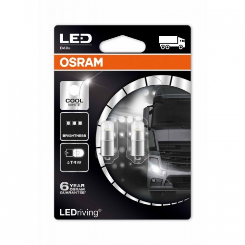 Автолампа LED T4W OSRAM 24V (пара/6000K)