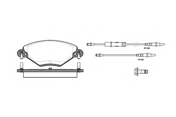 Колодки торм CITROEN C5 пер REMSA GDB1448=282804