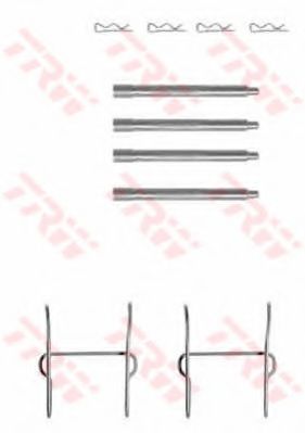 Р/к колодок MB VITO зад TRW PFK357 (для ITT GDB1289)