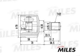 ШРУС DAEWOO MATIZ внутр MILES