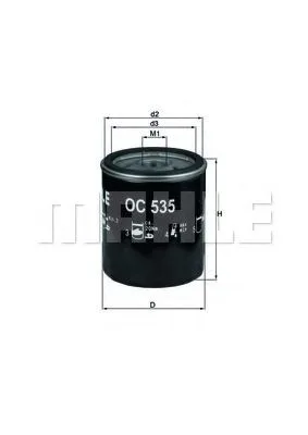 Фильтр масл FORD 1.8D MAHLE W712/82