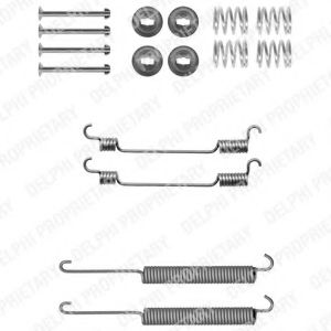 Р/к колодок FORD TRANSIT 00-06 (254mm/280mm) зад DELPHI SFK341