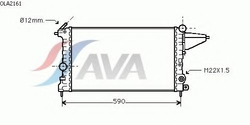 Радиатор ОЖ OPEL VECTRA A 1.4-1.6 STELLOX
