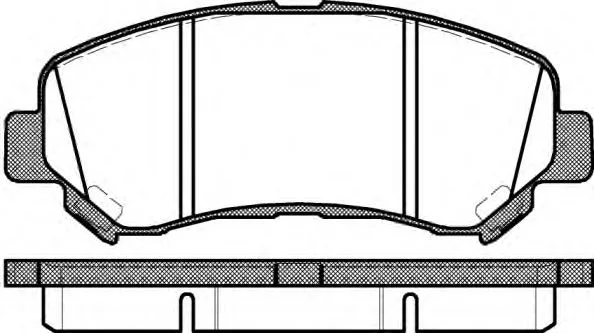 Колодки торм NISSAN X-TRAIL/QASHQAI пер МАРКОН GDB3467=2131800 (+PFK578)