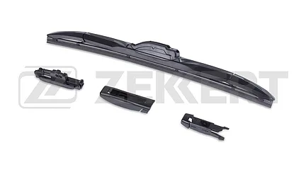 Щетка ст/очист 380mm ZEKKERT (гибрид+различный крепеж)