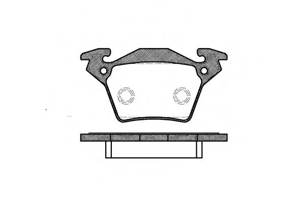 Колодки торм MB VITO зад RH GDB1408 (торм bosch +PFK551)