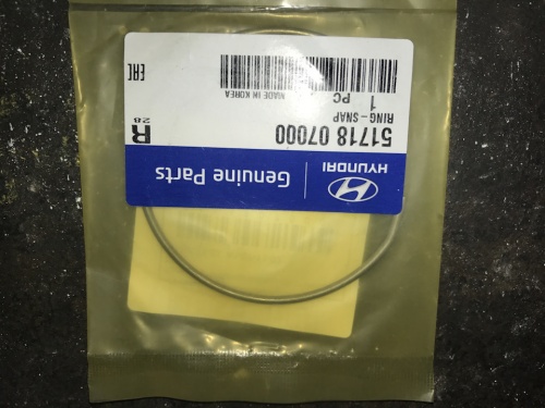 Кольцо стопорное HYUNDAI/KIA подшипника OE