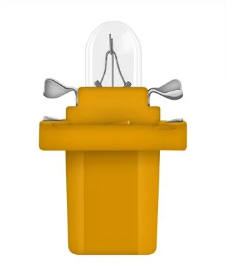 Автолампа приборки 12V (1.5W) BX8.5d пластмассовый патрон (светло-корич) LYNX