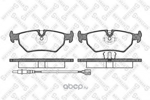 Колодки торм PEUGEOT 806 пер STELLOX
