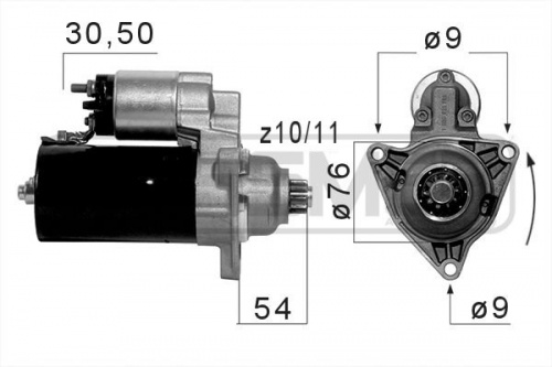 Стартер VW T4 ALL ERA