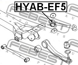 Сайлентблок рычага HYUNDAI SONATA зад подв прод OE HYAB-EF5