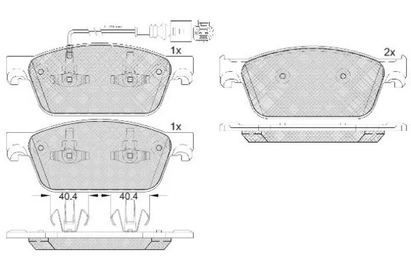 Колодки торм VW T5 пер 17" 10- SB Nagamochi GDB1887