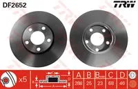 Диск торм VAG A4/A6/PASSAT B5 -99 пер REMSA DF2652
