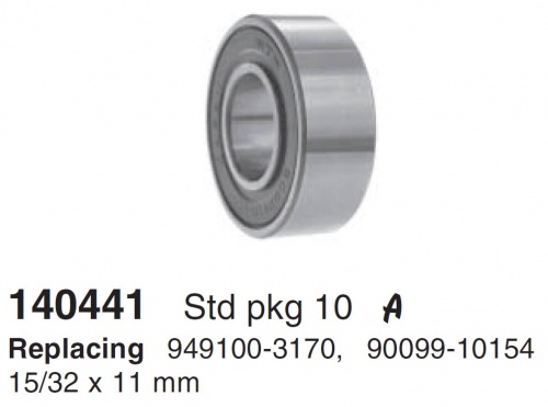 Детали Генератора Подшип. Генератора 15x32x11 CARGO