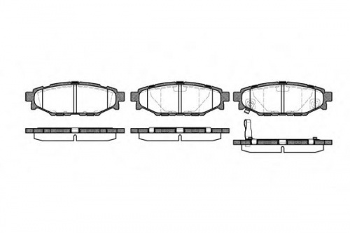 Колодки торм SUBARU зад HSB GDB3373