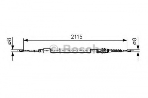 Трос ручника PEUGEOT 307 HP C26443