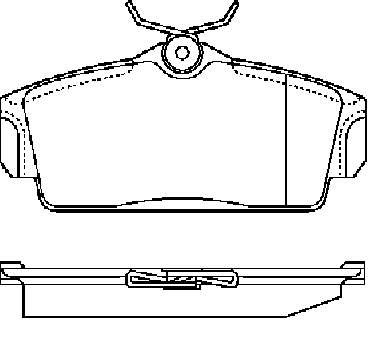 Колодки торм NISSAN пер SANGSIN GDB3168=270400