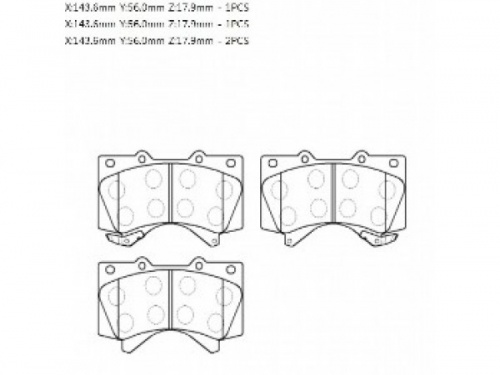 Колодки торм TOYOTA LC200 пер HSB GDB3524