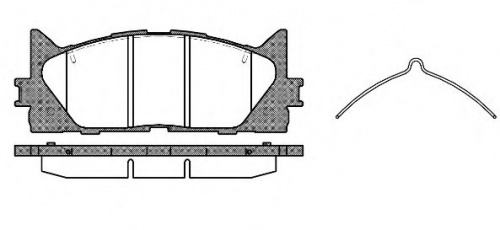 Колодки торм TOYOTA CAMRY V40/V50 пер REMSA GDB3429